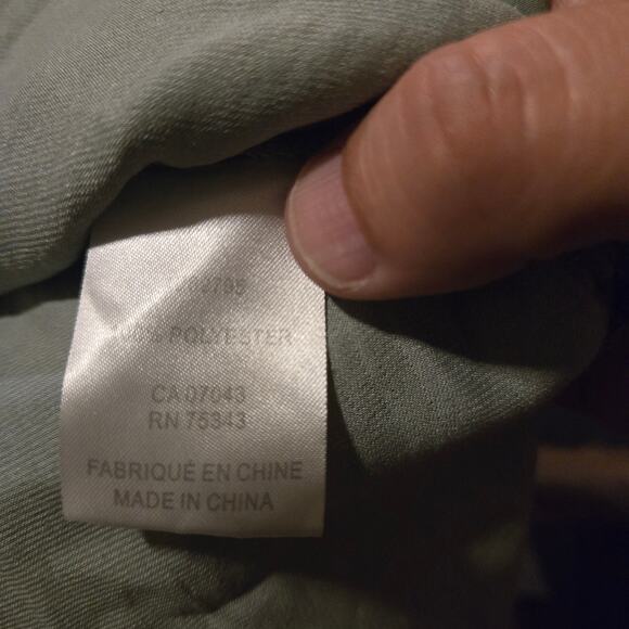 Rachel Rachel Roy Sage Green Button Down Blouse Women’s 1X Long Sleeve Top - Picture 4 of 10